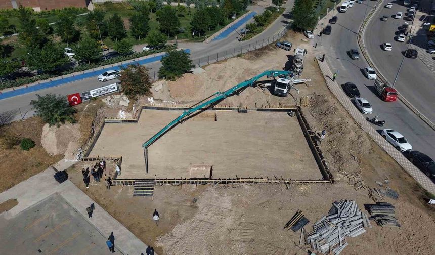 Elazığ'da şehir hastanesi yerleşkesinde cami temeli atıldı