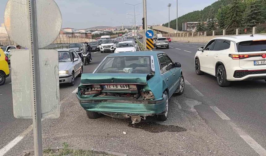Erzurum'da zincirleme trafik kazası: 3 yaralı