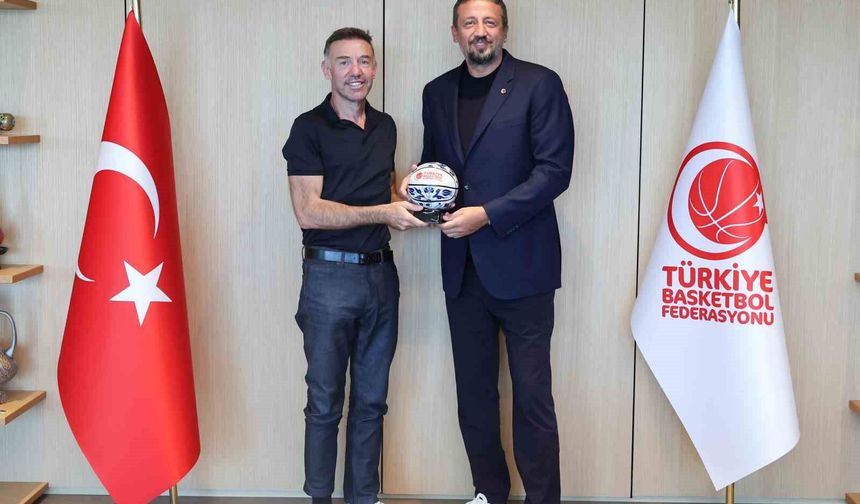 Koray GYO'dan TBF Başkanı Hidayet Türkoğlu'na ziyaret