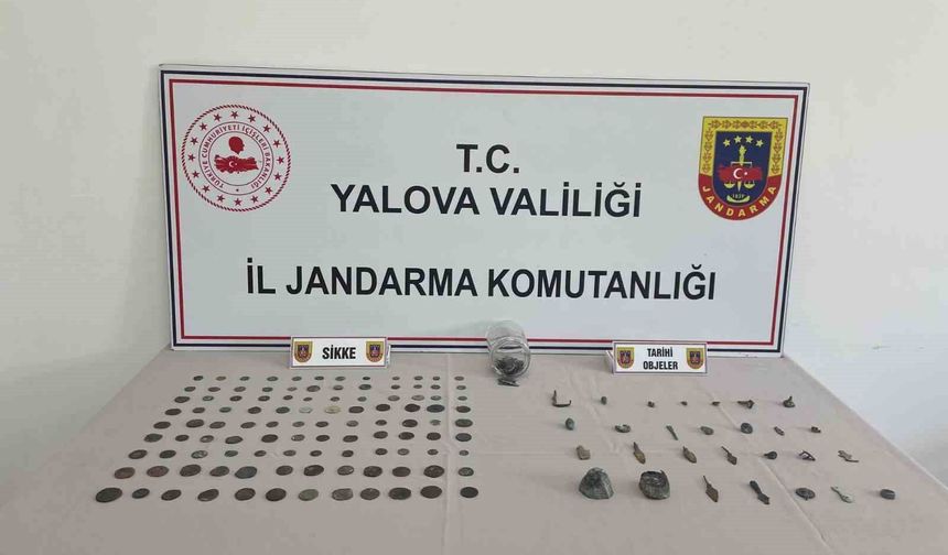 Yalova'da tarihi eser operasyonu: 256 parça ele geçirildi