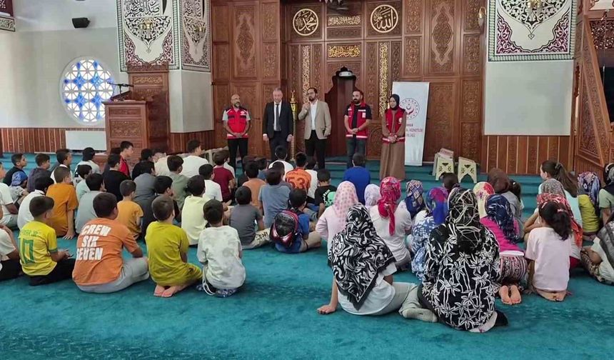 Yaz Kur'an Kursları'nda bağımlılığın zararları anlatıldı