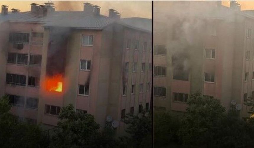 16 Daireli Apartmanda Korku Dolu Anlar! Mahsur Kalanlar Kurtarıldı