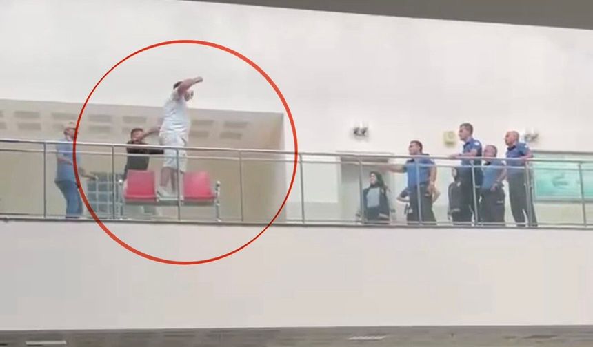 Adliyedeki intiharı güvenlik amiri engelledi