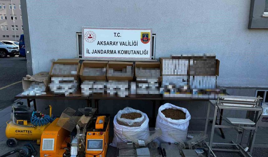 Aksaray'da kaçak sigara ve tütün operasyonu: 5 gözaltı