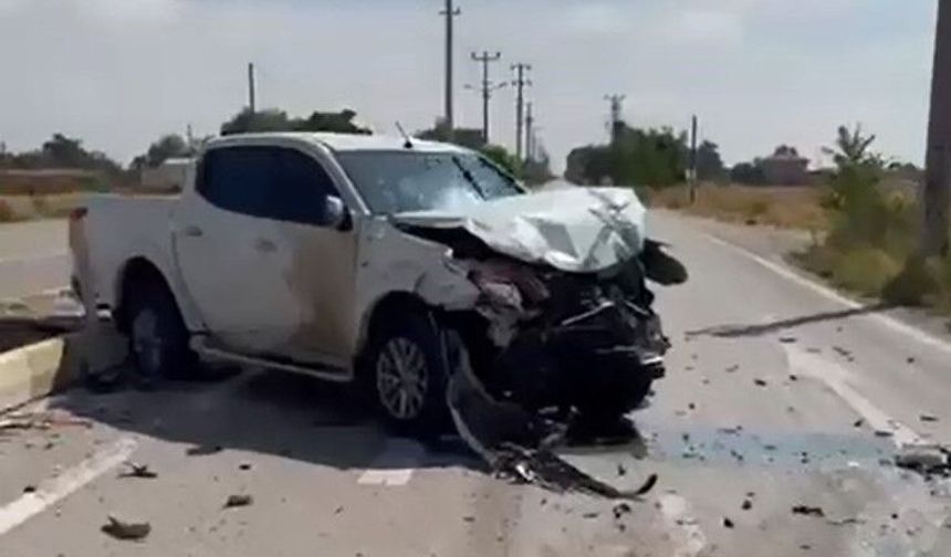 Aksaray'da traktör ile pikap çarpıştı: 2 yaralı