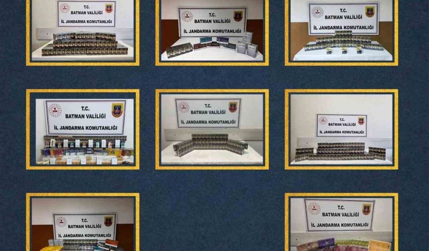 Batman'da kaçakçılık operasyonları: 28 şüpheli hakkında işlem yapıldı
