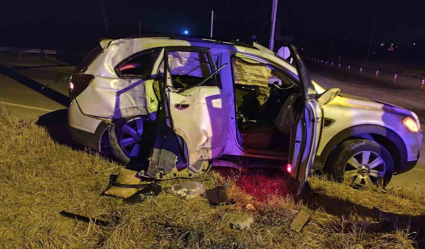 Çorum'da cip ile tur otobüsü çarpıştı: 2 ağır yaralı