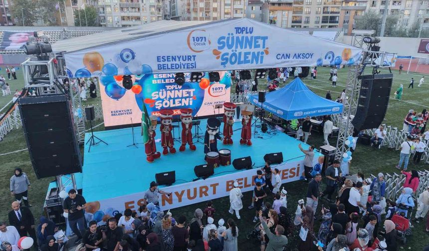 Esenyurt Belediyesi 1071 çocuk için toplu sünnet şöleni düzenledi