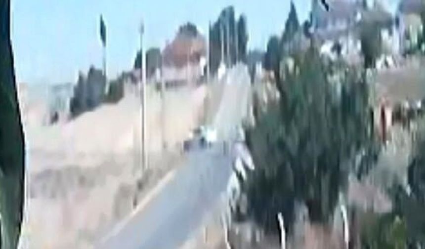 Eskişehir'deki 5 kişinin yaralandığı kazanın güvenlik kamerası görüntüleri ortaya çıktı