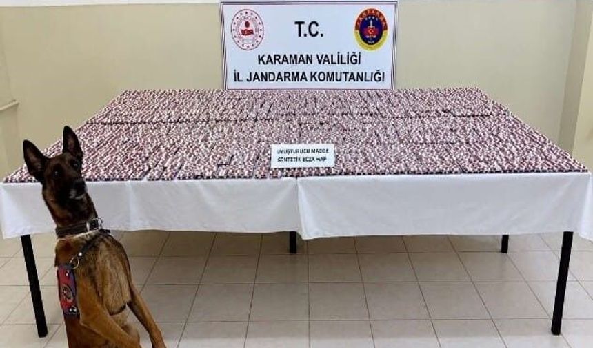 Karaman'da 20 bin uyuşturucu hap ele geçirildi: 7 tutuklama