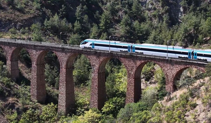 'Test süreçleri başarıyla devam eden Milli Elektrikli Hızlı Tren'imiz saatte 250 kilometre hıza ulaştı'