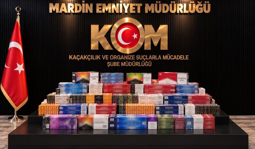 Nusaybin’de kaçak sigara operasyonu: 4 bin 820 paket ele geçirildi
