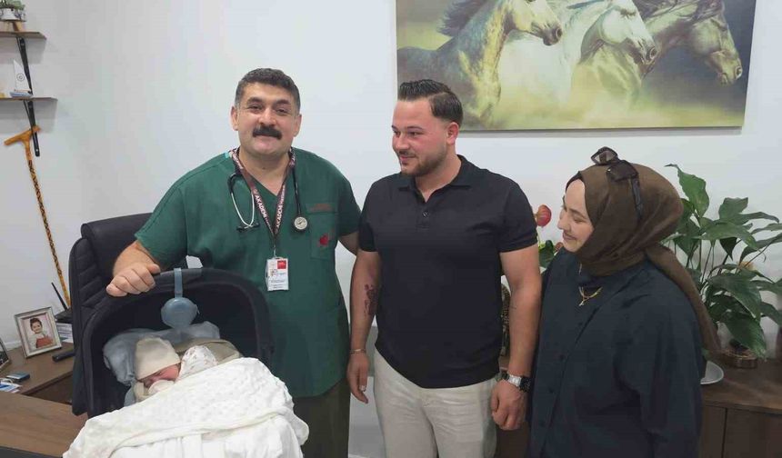 Acil serviste başlayan hikaye, bebeğin ismiyle taçlandı