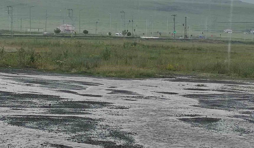 Ardahan'da sağanak yağış etkili oldu