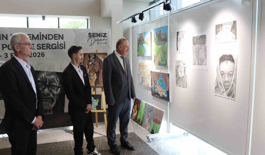 Dünyada sadece 22 kişide görülen hastalıkla mücadele eden Yunus Can'ın azmi sanata dönüştü
