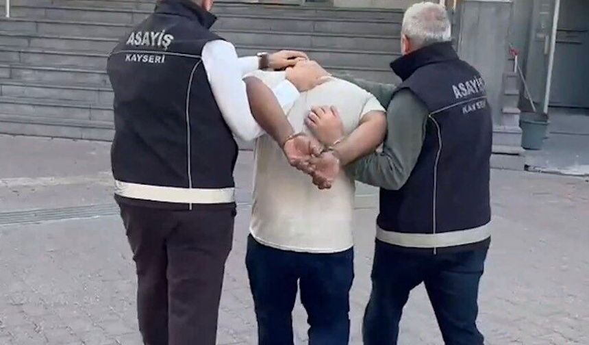 Kayseri'de 'hırsızlık' suçundan 10 yıl 11 ay kesinleşmiş hapis cezası bulunan şahıs yakalandı