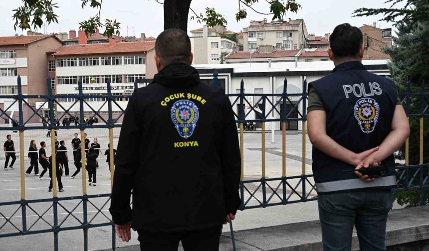 Konya'da okul çevrelerinde sıkı denetim: 25 bin 528 kişi sorgulandı