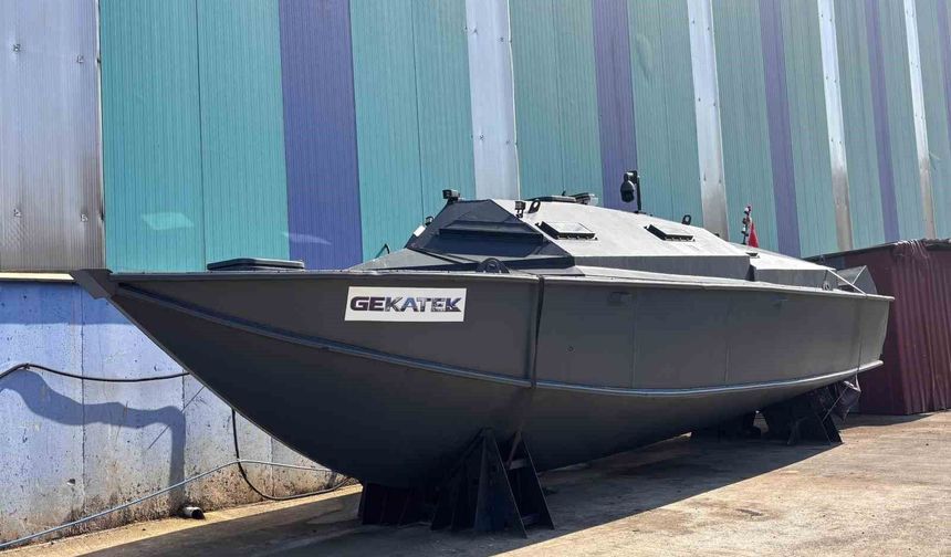 Trabzon'da üretilen zırhlı bot özellikleri ile dikkat çekiyor