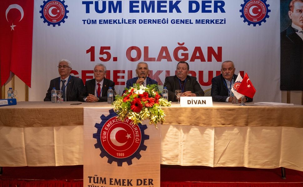 Tüm Emekliler Derneği 15. Olağan Genel Kurul Toplantısı yapıldı