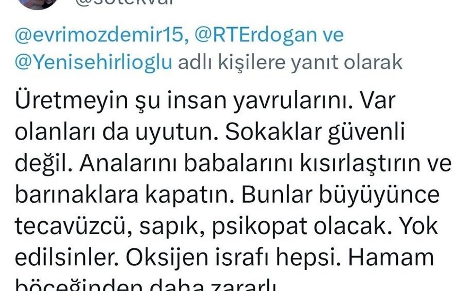 Ankara'da akademisyenin çocukları hedef alan paylaşımlarına tepki