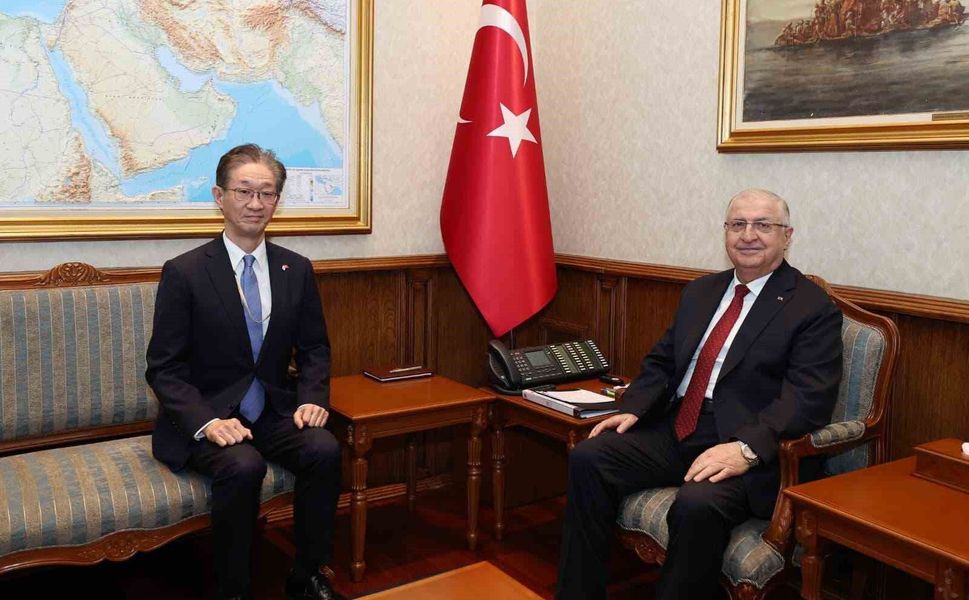 Bakan Güler, Japonya'nın Ankara Büyükelçisi Tamura'yı kabul etti