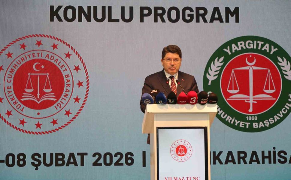 Bakan Tunç: '2025'de 11 milyon 779 bin 741 derdest dosya bulunurken, 14 milyon 41 bin 279 dosyada karar verildi'