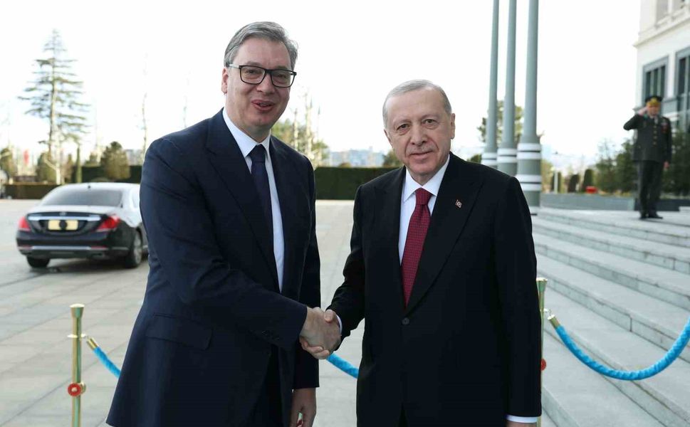 Cumhurbaşkanı Erdoğan, Sırbistan Cumhurbaşkanı Vucic ile bir araya geldi