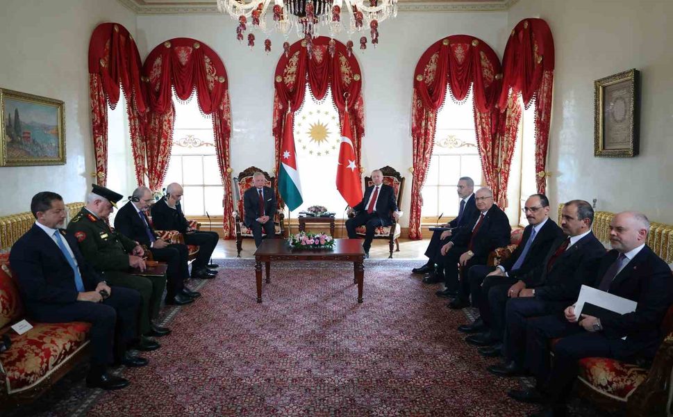 Cumhurbaşkanı Erdoğan, Ürdün Kralı 2. Abdullah ile bir araya geldi