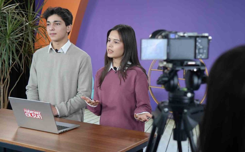 'Haberimiz Olsun Projesi' kapsamında genç öğrenciler ekran karşısına çıkıyor