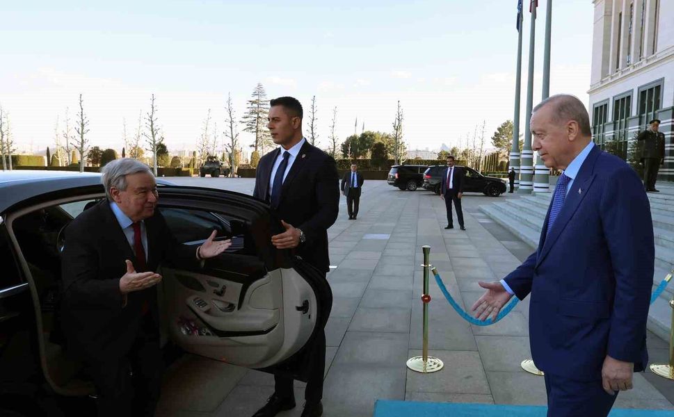 Cumhurbaşkanı Erdoğan, BM Genel Sekreteri Guterres'i kabul etti