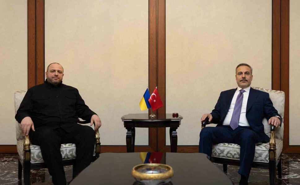 Bakan Fidan, Ukrayna Milli Güvenlik ve Savunma Konseyi Sekreteri Umerov ile görüştü