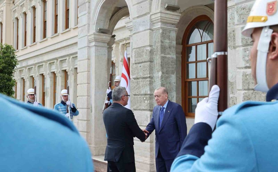 Cumhurbaşkanı Erdoğan, KKTC Cumhurbaşkanı Erhürman ile görüştü