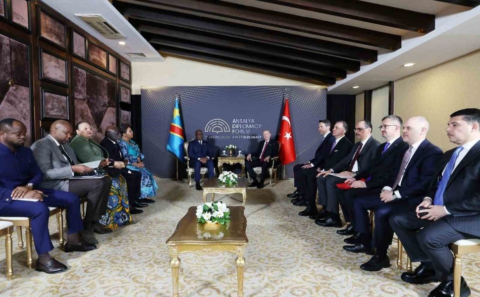 Cumhurbaşkanı Erdoğan, Kongo Demokratik Cumhuriyeti Cumhurbaşkanı Tshisekedi ile görüştü