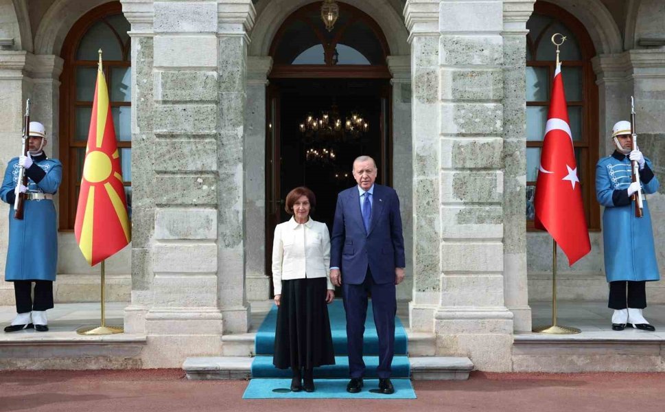 Cumhurbaşkanı Erdoğan, Kuzey Makedonya Cumhurbaşkanı Davkova ile görüştü