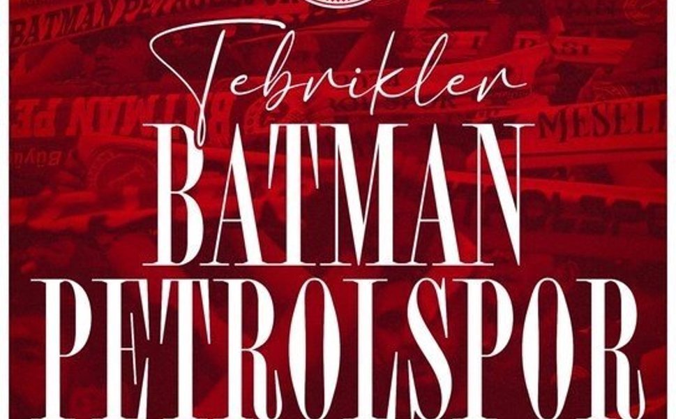 Cumhurbaşkanı Erdoğan'dan Batman Petrolspor'a tebrik mesajı