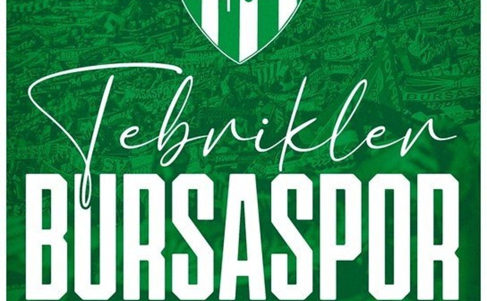Cumhurbaşkanı Erdoğan'dan Bursaspor'a tebrik mesajı