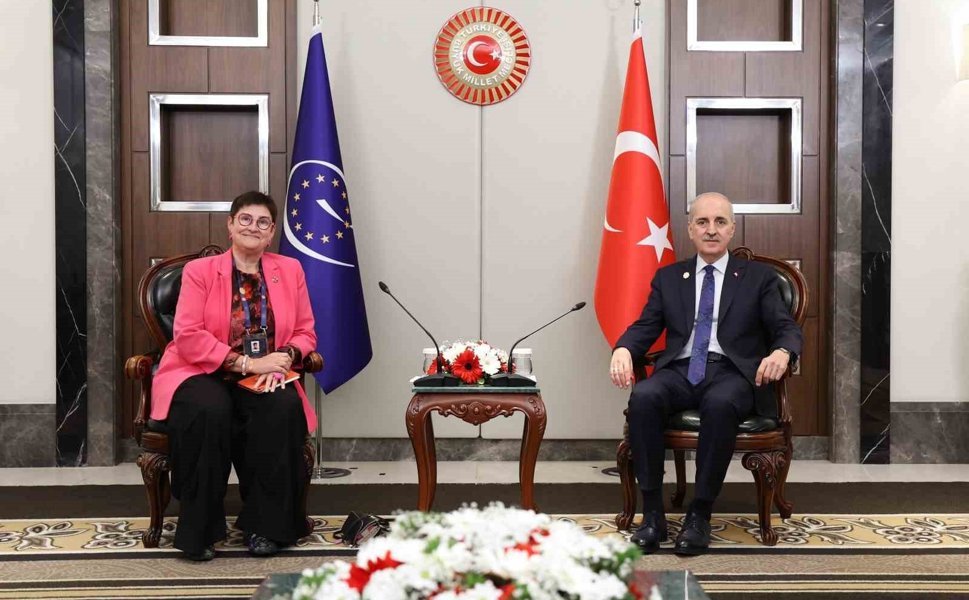 TBMM Başkanı Kurtulmuş, Avrupa Konseyi Parlamenter Meclisi Başkanı Bayr ile bir araya