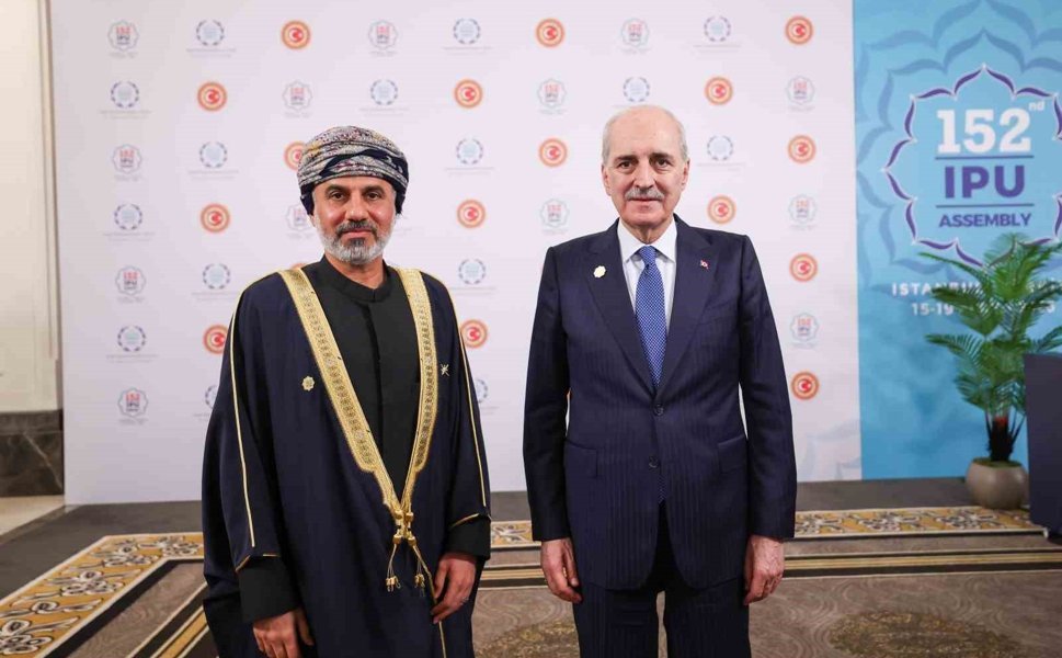 TBMM Başkanı Kurtulmuş, Umman Şura Meclisi Başkanı Al Maawali ile görüştü