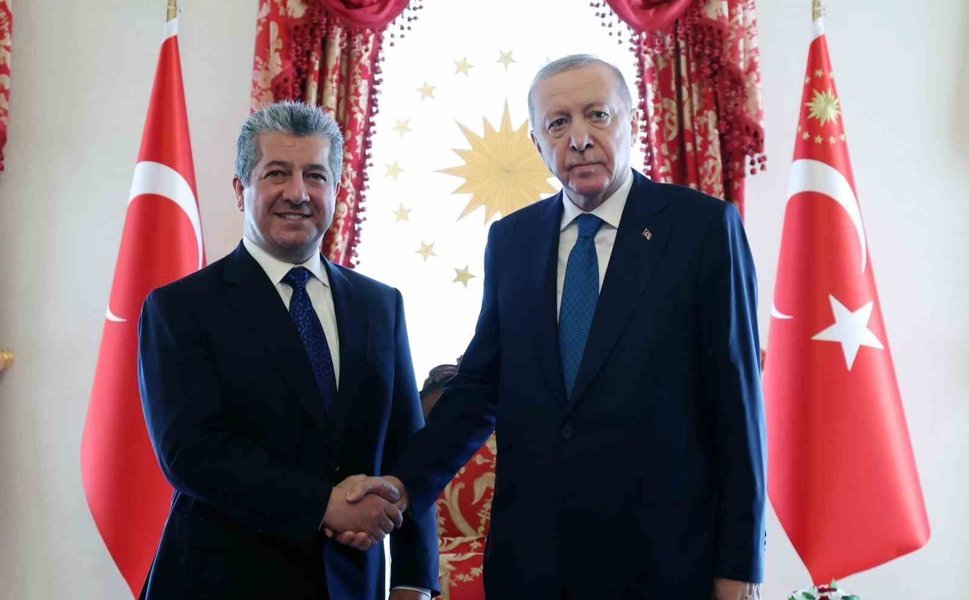 Cumhurbaşkanı Erdoğan, IKBY Başbakanı Barzani'yi kabul etti