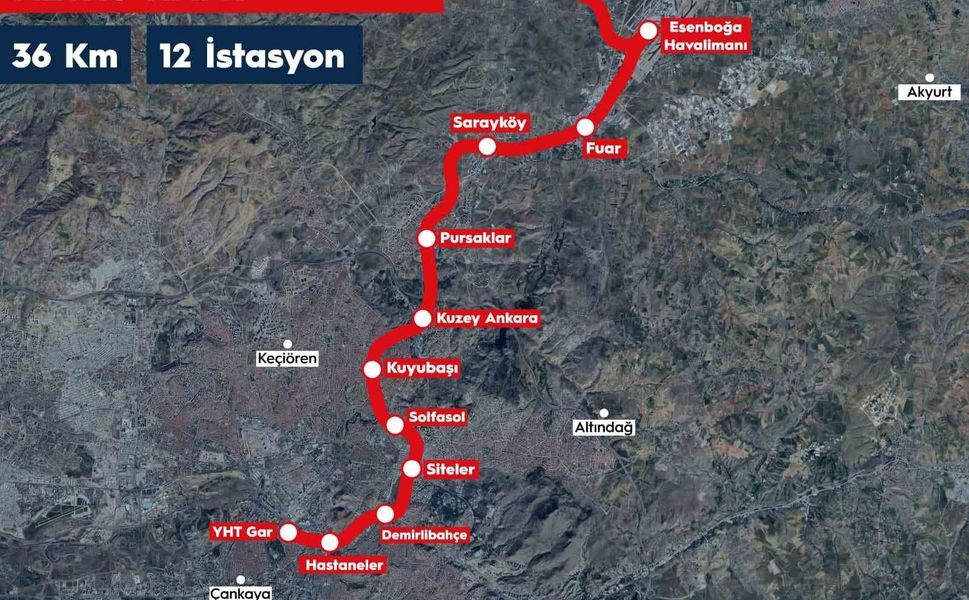 Esenboğa Havalimanı Metrosu'nun yapım ihalesi 30 Haziran'da gerçekleştirilecek
