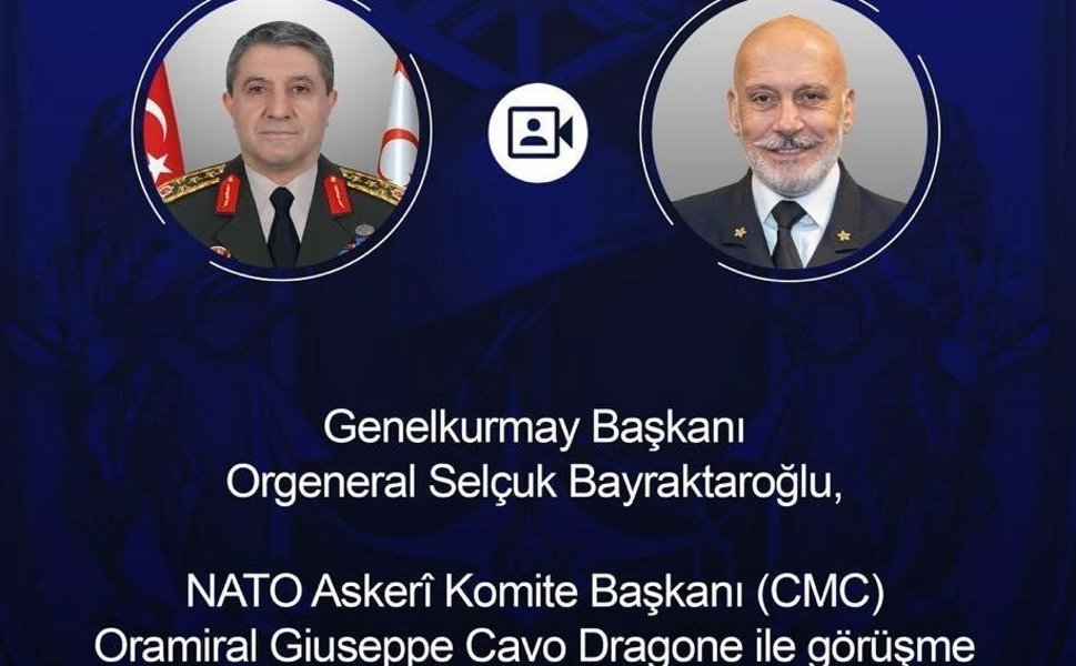Genelkurmay Başkanı Bayraktaroğlu, NATO Askeri Komite Başkanı Dragone ile görüştü