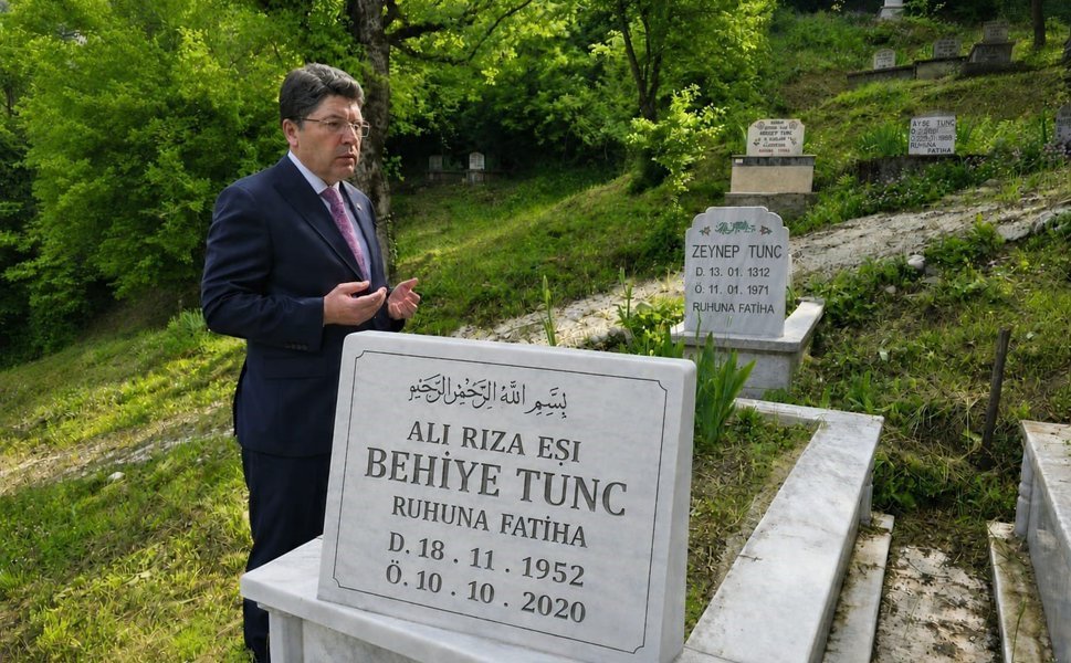 Önce annesinin mezarını ziyaret etti sonra şehit anneleri ile buluştu