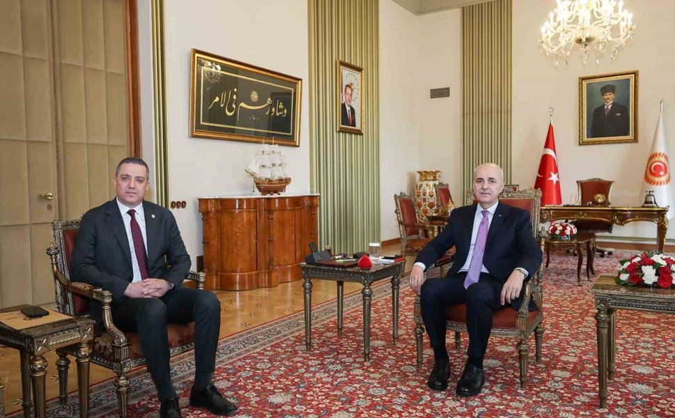 TBMM Başkanı Kurtulmuş, TBB Başkanı Sağkan ve beraberindeki heyeti kabul etti