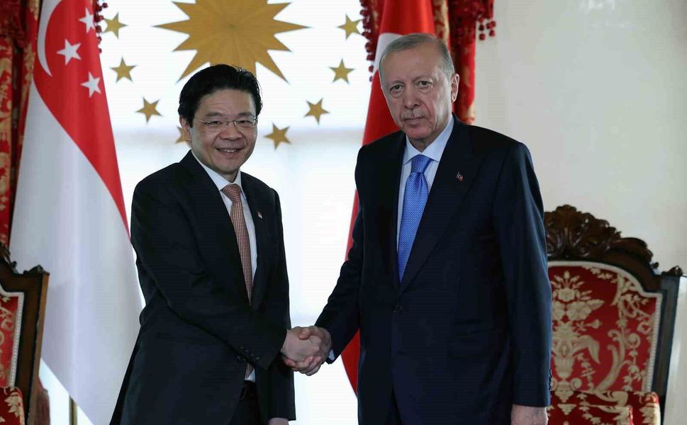Cumhurbaşkanı Erdoğan, Singapur Başbakanı Lawrence Wong'u kabul etti