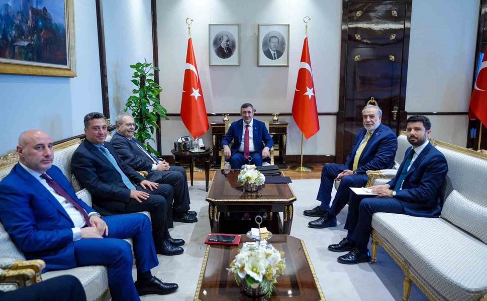 Cumhurbaşkanı Yardımcısı Yılmaz, Lübnan Başbakan Yardımcısı Mitri ile görüştü