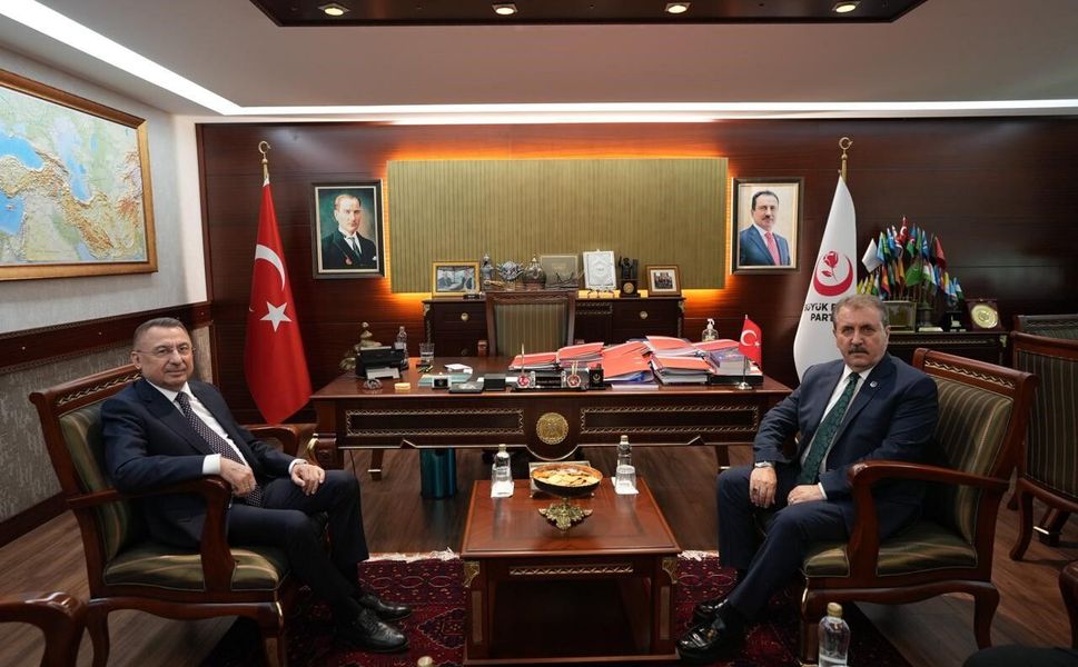 Fuat Oktay'dan BBP Genel Başkanı Destici'ye anlamlı ziyaret
