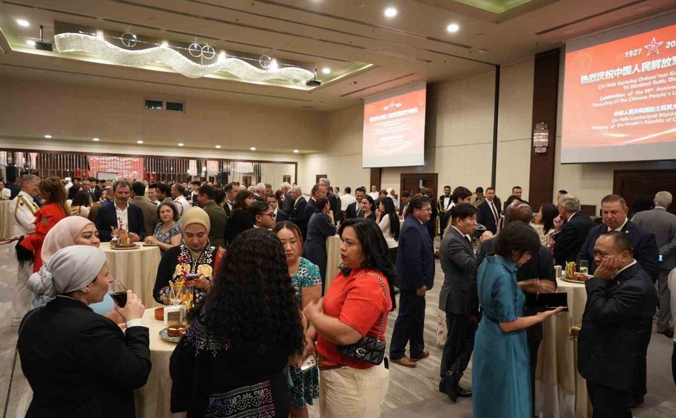 Ankara'da Çin Halk Kurtuluş Ordusu'nun kuruluşunun 99. yıl dönümü kutlandı