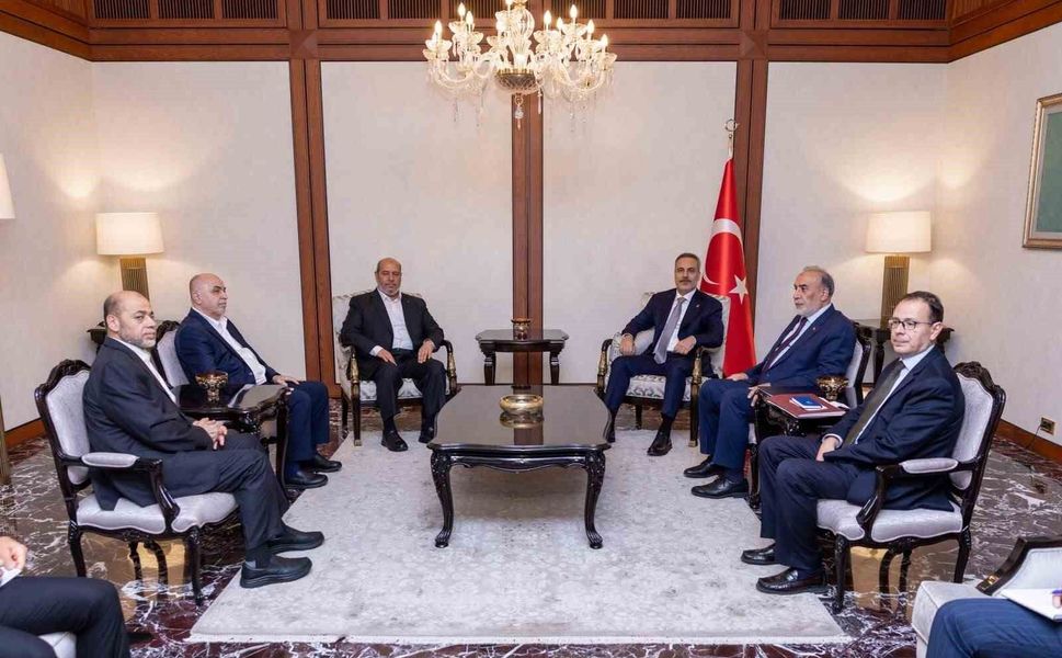 Bakan Fidan, Hamas Siyasi Büro Şefi Hayye'yi kabul etti