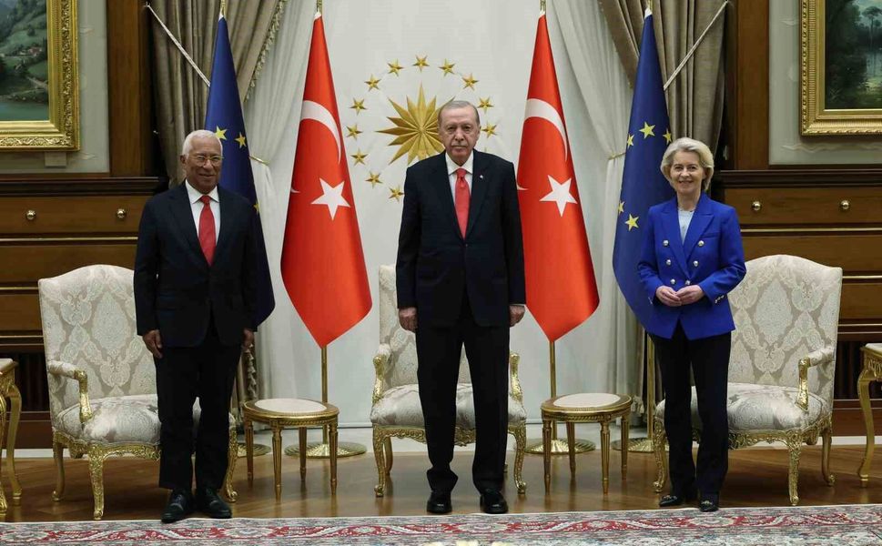 Cumhurbaşkanı Erdoğan, AB Komisyonu Başkanı Leyen ve AB Konseyi Başkanı Costa'yı kabul etti