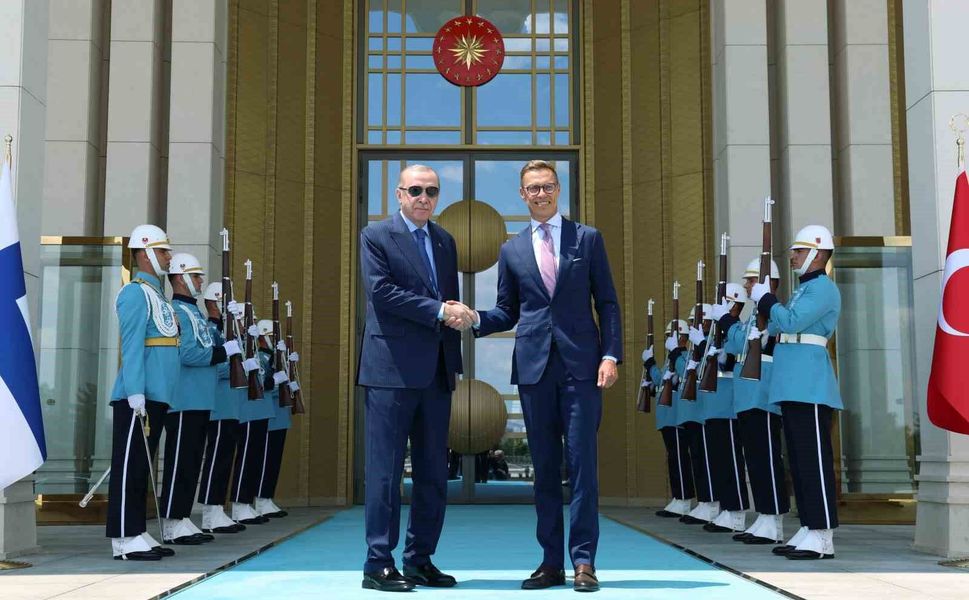 Cumhurbaşkanı Erdoğan, Finlandiya Cumhurbaşkanı Stubb ile görüştü